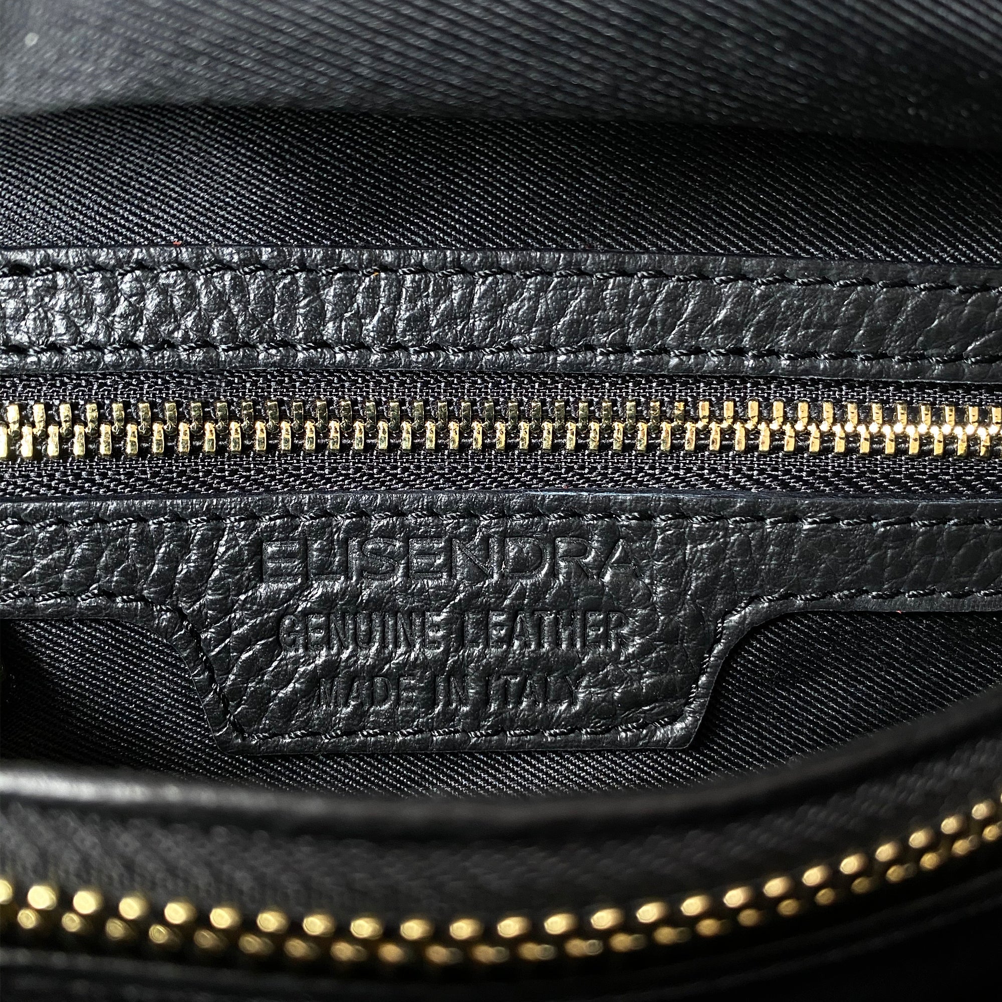 Aurora – Black Textured Leather – Pouch